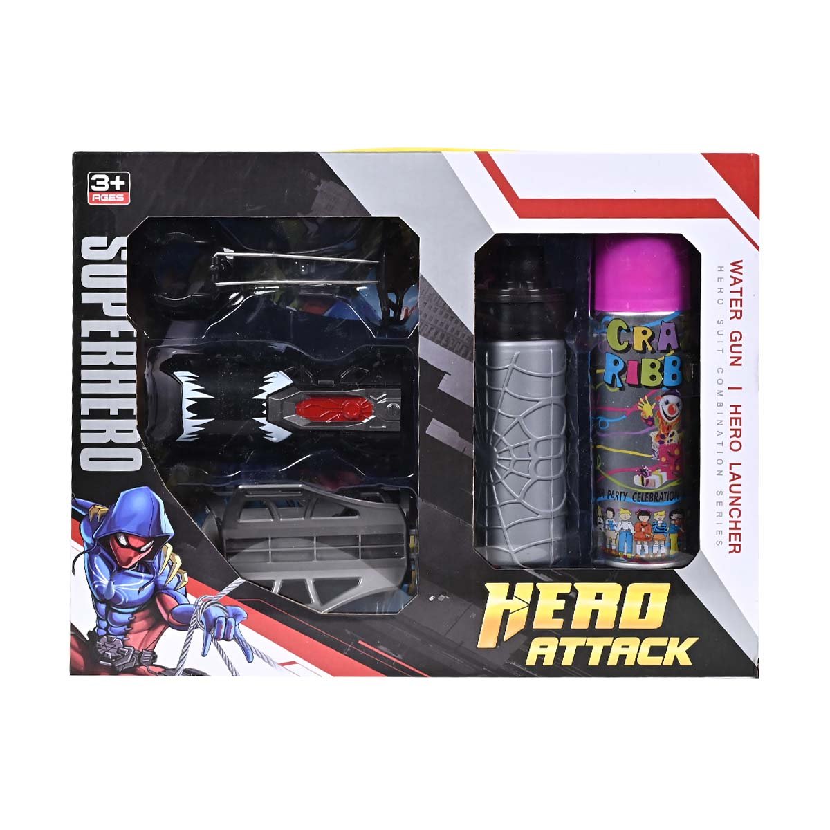 0-02-WL503750 Super Hero Attack Water Gun - Image 1